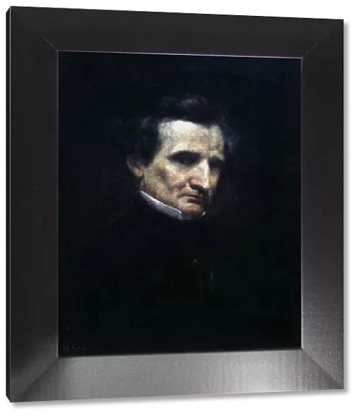 Hector Berlioz, French Romantic composer, 1850. Artist: Gustave Courbet