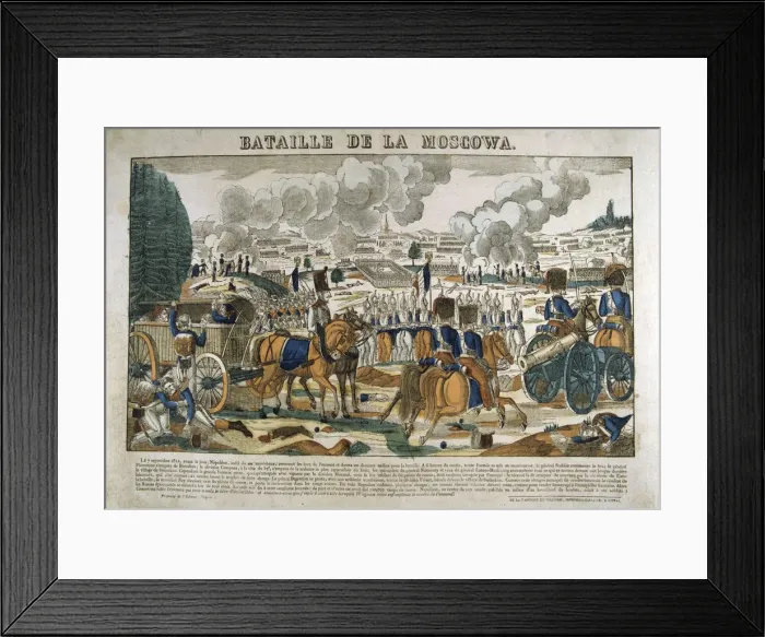 Framed Print : Battle of Borodino, Russia, 7 September 1812, (c1835). Artist: Francois Georgin Framed Print : Battle of Borodino, Russia, 7 September 1812, (c1835). Artist: Francois Georgin