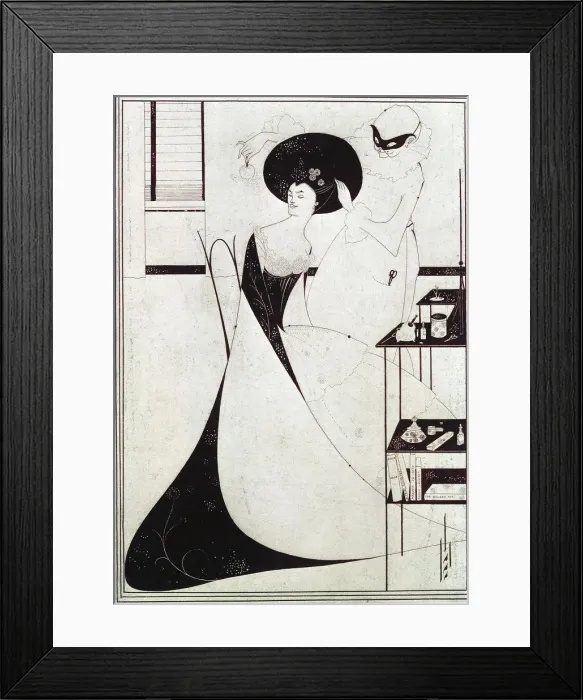 Framed Print : Salomes Toilette, 1894. Artist: Aubrey Beardsley Framed Print : Salomes Toilette, 1894. Artist: Aubrey Beardsley