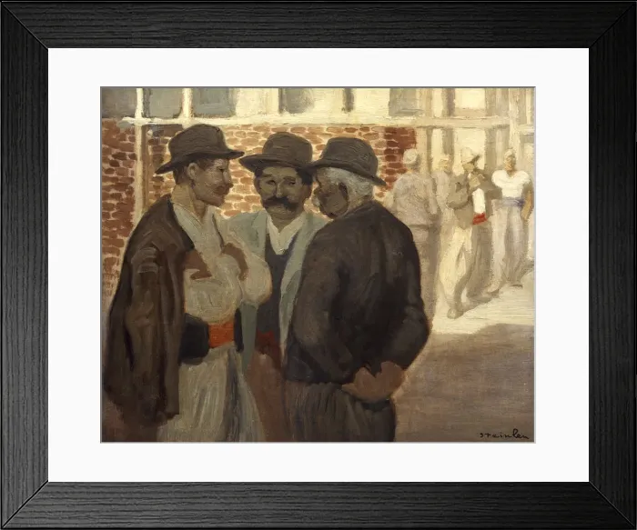 Framed Print : Ouvriers du Batiment ( Construction Workers ), c1911. Artist: Theophile Alexandre Steinlen Framed Print : Ouvriers du Batiment ( Construction Workers ), c1911. Artist: Theophile Alexandre Steinlen