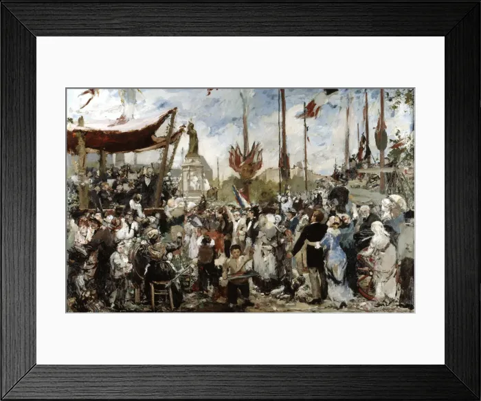 Framed Print : The 14th of July 1880, late19th / early 20th century. Artist: Alfred Roll Framed Print : The 14th of July 1880, late19th / early 20th century. Artist: Alfred Roll