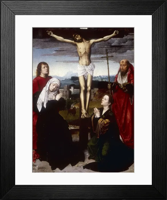 Framed Print : Crucifixion, early 16th century. Artist: Gerard David Framed Print : Crucifixion, early 16th century. Artist: Gerard David