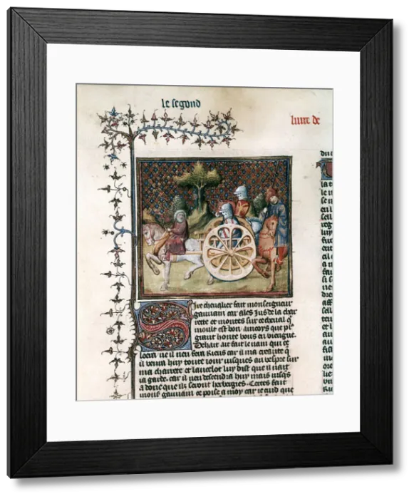 Framed Print : The Knight of the Cart (Sir Lancelot), 1344 Framed Print : The Knight of the Cart (Sir Lancelot), 1344