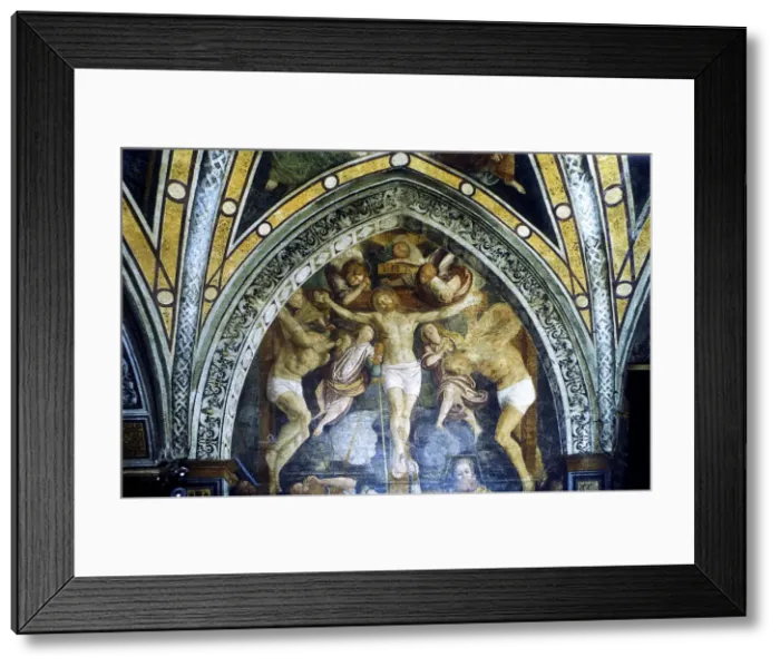 Framed Print : Crucifixion, 16th century. Artist: Gaudenzio Ferrari Framed Print : Crucifixion, 16th century. Artist: Gaudenzio Ferrari