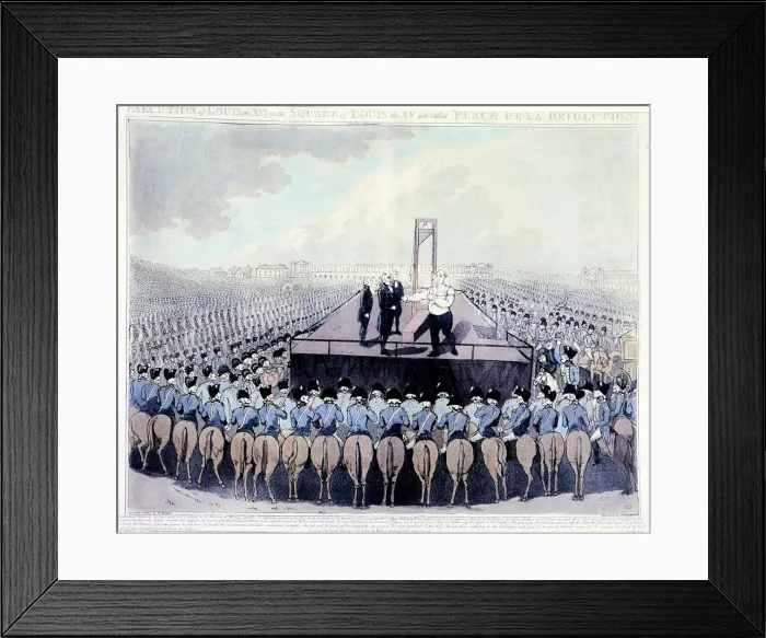 Framed Print : Execution of Louis XVI, 1793 Framed Print : Execution of Louis XVI, 1793