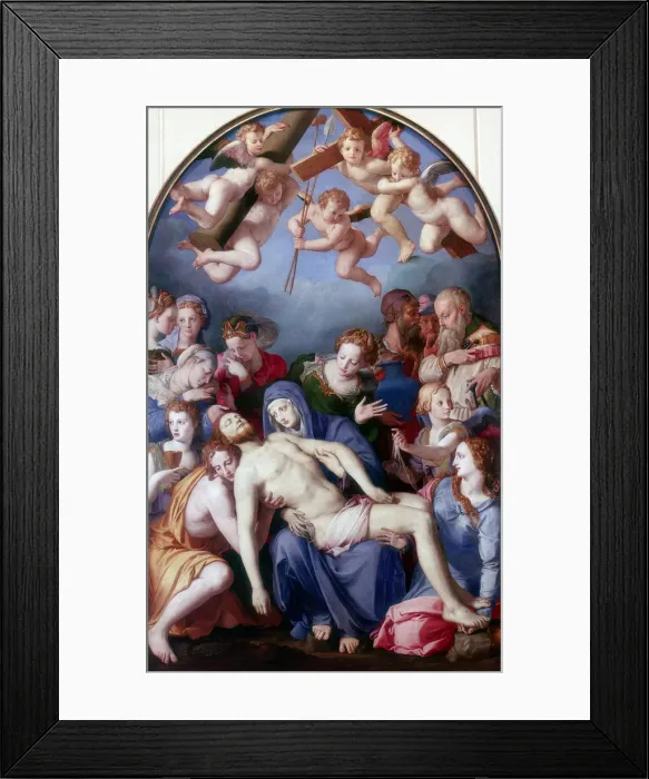 Framed Print : The Deposition from the Cross, 1443-1445. Artist: Agnolo Bronzino Framed Print : The Deposition from the Cross, 1443-1445. Artist: Agnolo Bronzino