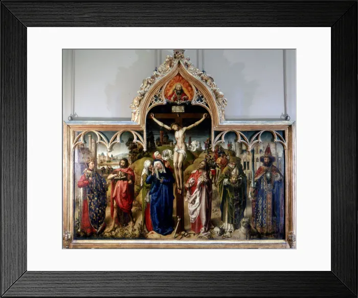 Framed Print : Paris altarpiece, 15th century Framed Print : Paris altarpiece, 15th century