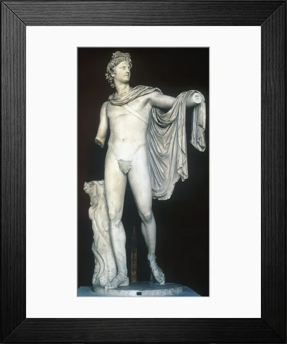 Framed Print : Apollo Belvedere, Ancient Greek statue, c400-323 BC Framed Print : Apollo Belvedere, Ancient Greek statue, c400-323 BC