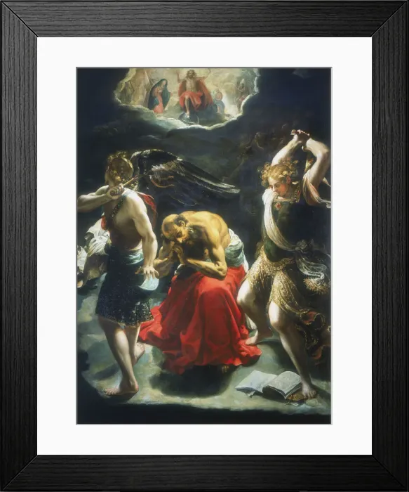 Framed Print : St Jeromes Dream, c1600. Artist: Orazio Borgianni Framed Print : St Jeromes Dream, c1600. Artist: Orazio Borgianni