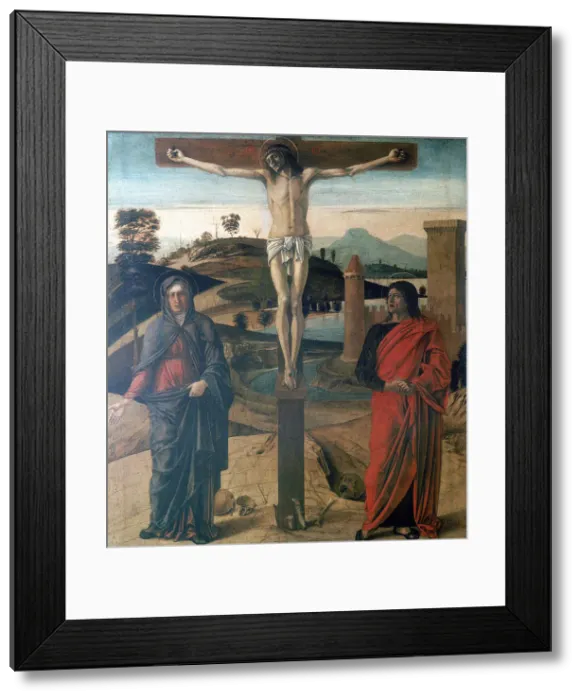 Framed Print : The Crucifixion, 1465. Artist: Giovanni Bellini Framed Print : The Crucifixion, 1465. Artist: Giovanni Bellini