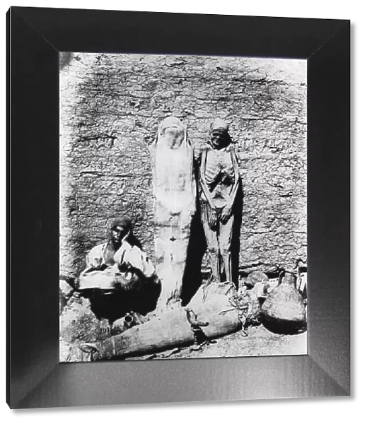 Photograph of mummies, 1860