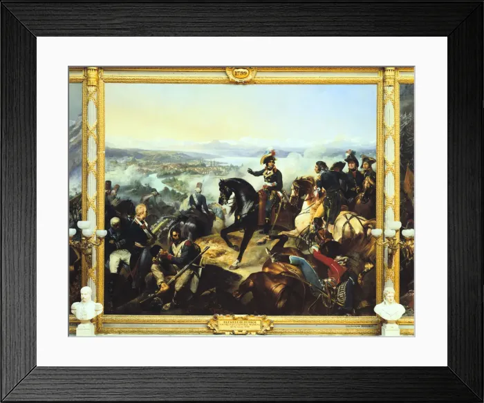 Framed Print : Battle of Zurich, 25 September, 1799, (c1800-c1842). Artist: Francois Bouchot Framed Print : Battle of Zurich, 25 September, 1799, (c1800-c1842). Artist: Francois Bouchot