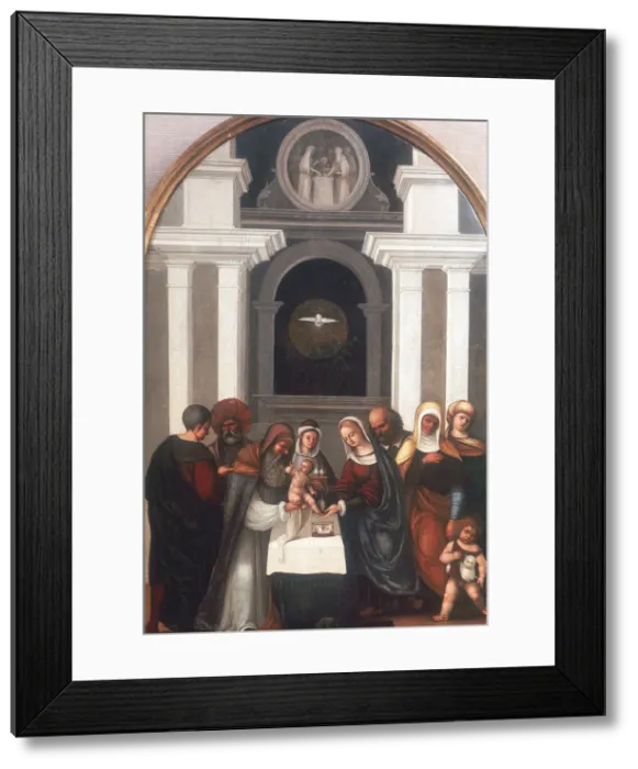 Framed Print : The Circumcision, early 16th century. Artist: Lodovico Mazzolini Framed Print : The Circumcision, early 16th century. Artist: Lodovico Mazzolini