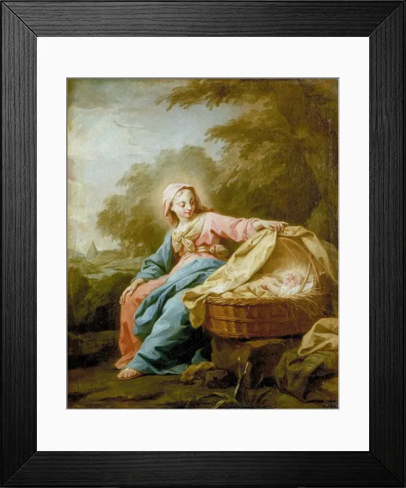 Framed Print : Rest on the Flight into Egypt, 1756. Artist: Jean Bernard Restout Framed Print : Rest on the Flight into Egypt, 1756. Artist: Jean Bernard Restout