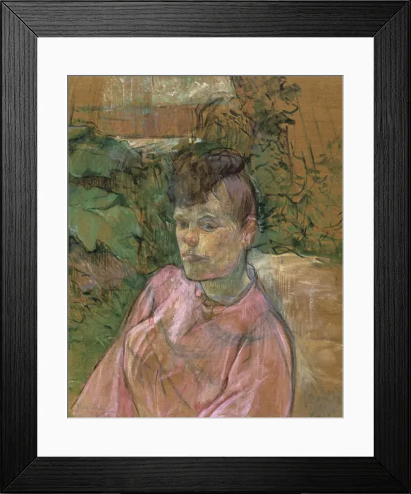 Framed Print : Woman in the Garden of Monsieur Forest, 1889-1891. Artist: Henri de Toulouse-Lautrec Framed Print : Woman in the Garden of Monsieur Forest, 1889-1891. Artist: Henri de Toulouse-Lautrec