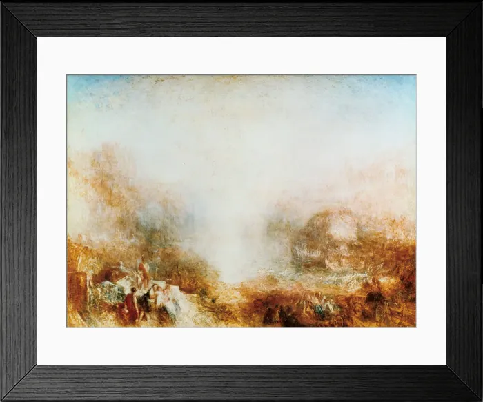 Framed Print : Mercury Sent to Admonish Aeneas, 1850. Artist: JMW Turner Framed Print : Mercury Sent to Admonish Aeneas, 1850. Artist: JMW Turner