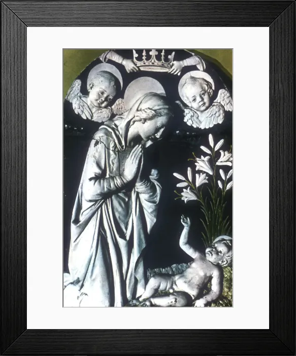 Framed Print : Madonna and Child, 15th-16th century. Artist: Della Robbia family Framed Print : Madonna and Child, 15th-16th century. Artist: Della Robbia family
