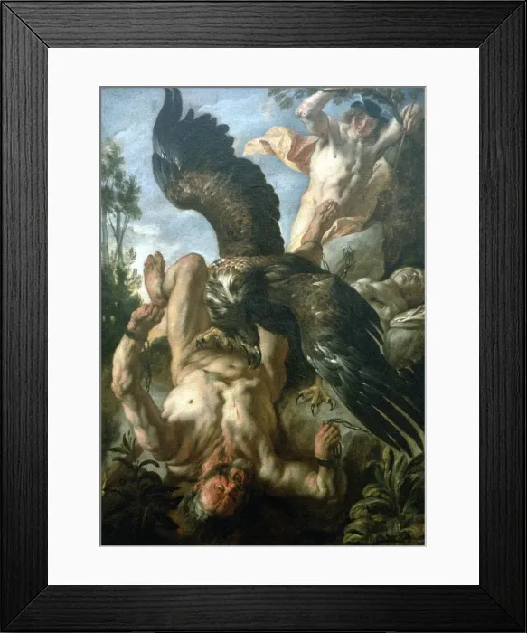 Framed Print : Prometheus Bound, c1640. Artist: Jacob Jordaens Framed Print : Prometheus Bound, c1640. Artist: Jacob Jordaens