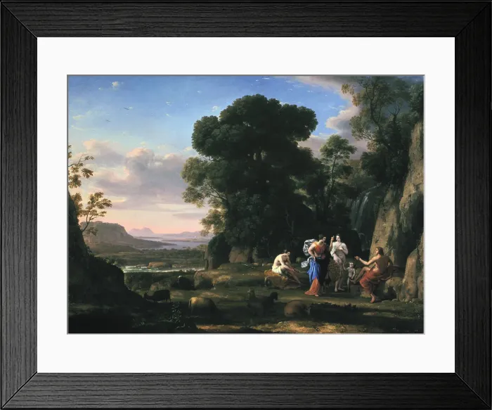 Framed Print : Judgement of Paris (1645-1646). Artist: Claude Lorrain Framed Print : Judgement of Paris (1645-1646). Artist: Claude Lorrain