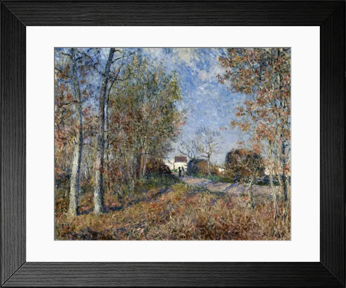 Framed Print : Corner of the Wood Close To Fontainbleau, 1883. Artist: Alfred Sisley Framed Print : Corner of the Wood Close To Fontainbleau, 1883. Artist: Alfred Sisley