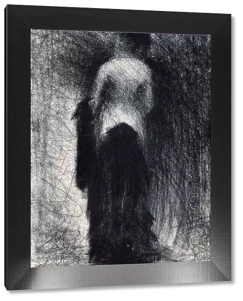 Woman Seen from the Back, c1880-1891. Artist: Georges-Pierre Seurat