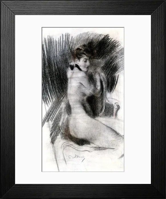 Framed Print : Woman Sitting, c1920. Artist: Giovanni Boldini Framed Print : Woman Sitting, c1920. Artist: Giovanni Boldini