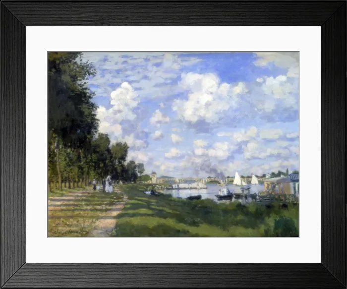 Framed Print : The Marina at Argenteuil, 1872. Artist: Claude Monet Framed Print : The Marina at Argenteuil, 1872. Artist: Claude Monet