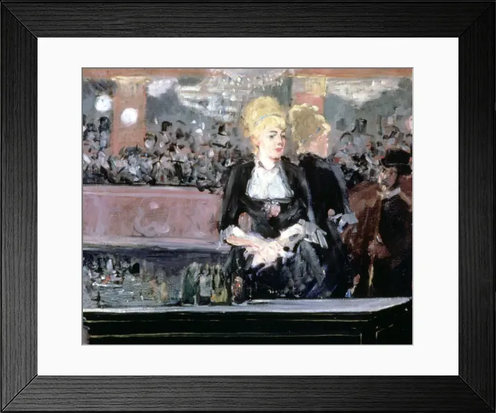 Framed Print : Bar at Folies Bergere, 1881. Artist: Edouard Manet Framed Print : Bar at Folies Bergere, 1881. Artist: Edouard Manet