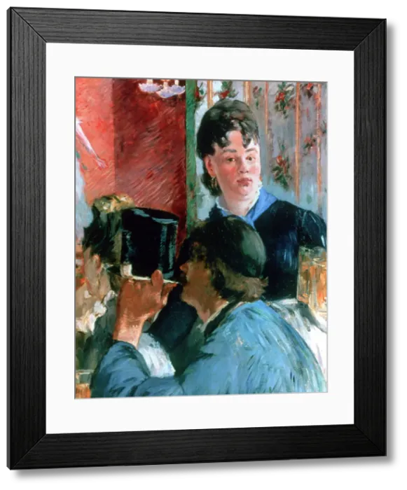 Framed Print : Corner of a Cafe Concert, Detail, 1878-1880. Artist: Edouard Manet Framed Print : Corner of a Cafe Concert, Detail, 1878-1880. Artist: Edouard Manet