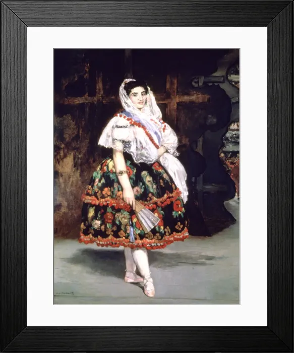 Framed Print : Lola de Valence, 1862. Artist: Edouard Manet Framed Print : Lola de Valence, 1862. Artist: Edouard Manet