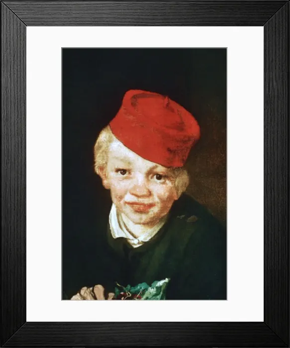 Framed Print : The Boy with the Cherries, Detail, 1859. Artist: Edouard Manet Framed Print : The Boy with the Cherries, Detail, 1859. Artist: Edouard Manet