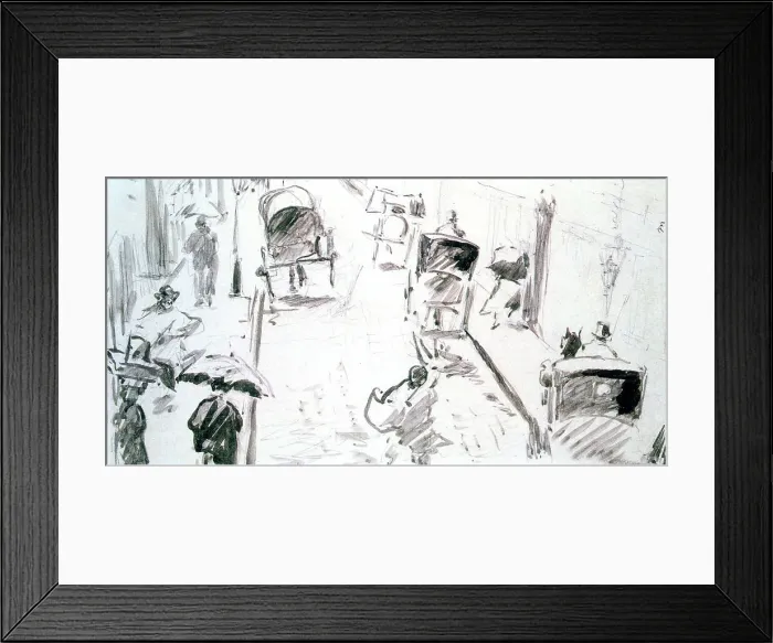 Framed Print : Street Scene, (c1850-c1883?) Artist: Edouard Manet Framed Print : Street Scene, (c1850-c1883?) Artist: Edouard Manet