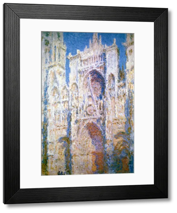 Framed Print : Rouen Cathedral, Harmony in Blue and Gold, 1894. Artist: Claude Monet Framed Print : Rouen Cathedral, Harmony in Blue and Gold, 1894. Artist: Claude Monet
