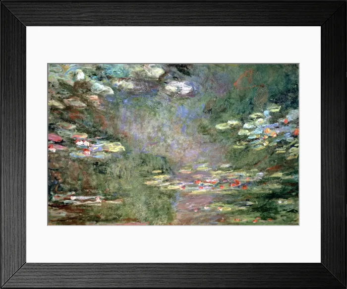 Framed Print : Water Lilies, c1925. Artist: Claude Monet Framed Print : Water Lilies, c1925. Artist: Claude Monet
