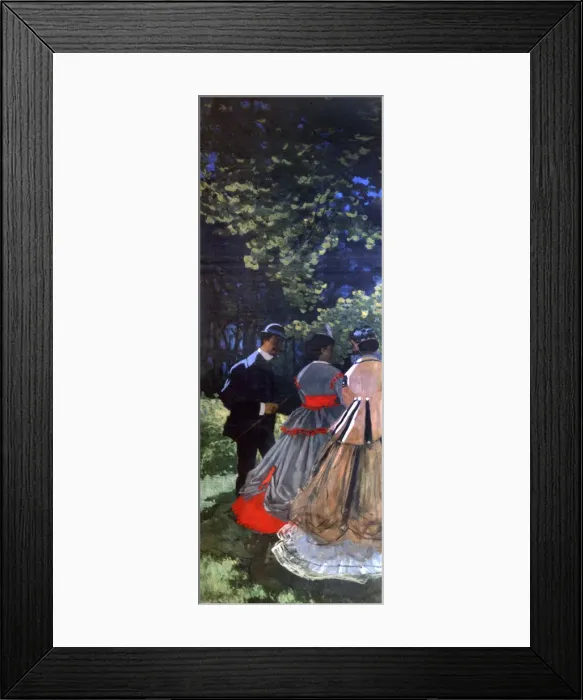 Framed Print : Le Dejeuner sur l Herbe, Left Panel, 1865. Artist: Claude Monet Framed Print : Le Dejeuner sur l Herbe, Left Panel, 1865. Artist: Claude Monet