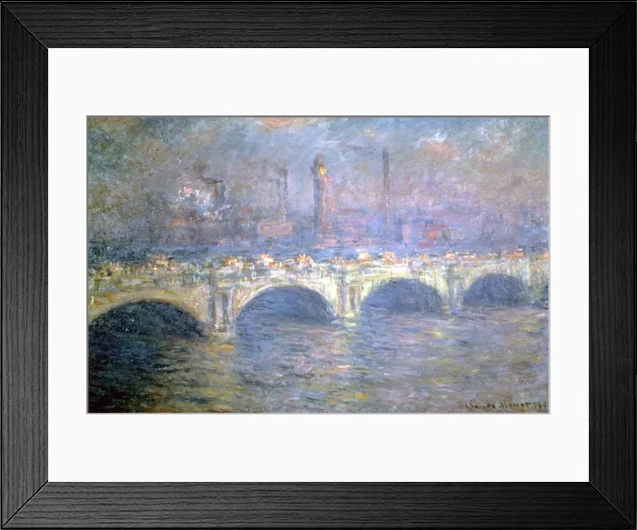 Framed Print : The Waterloo Bridge, London, 1903. Artist: Claude Monet Framed Print : The Waterloo Bridge, London, 1903. Artist: Claude Monet