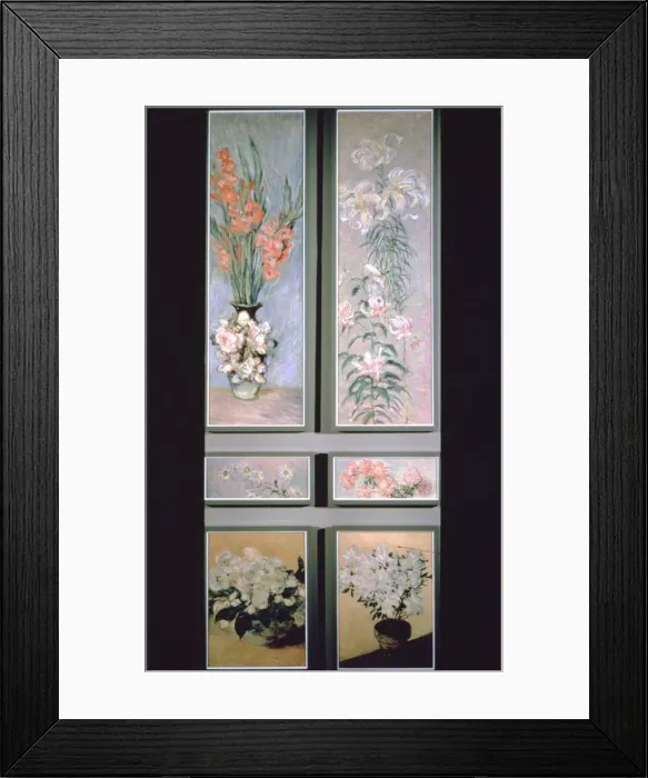 Framed Print : Set of door panels, 1884-1885. Artist: Claude Monet Framed Print : Set of door panels, 1884-1885. Artist: Claude Monet