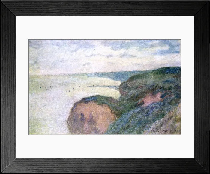 Framed Print : Steep Cliffs near Dieppe, 1897. Artist: Claude Monet Framed Print : Steep Cliffs near Dieppe, 1897. Artist: Claude Monet