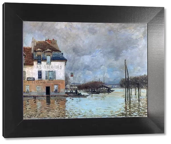 The Flood at Port-Marly, 1876. Artist: Alfred Sisley