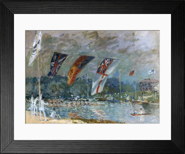 Framed Print : Regatta at Molesey, 1874. Artist: Alfred Sisley Framed Print : Regatta at Molesey, 1874. Artist: Alfred Sisley
