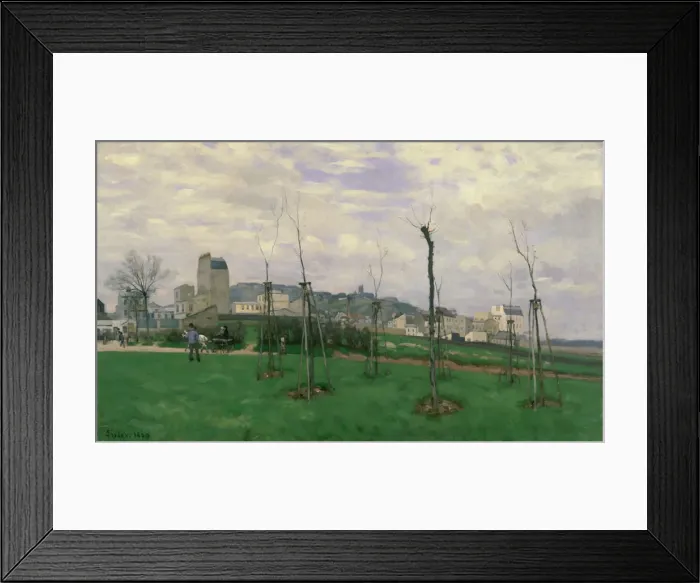 Framed Print : View of Montmartre from the Cite des Fleurs, 1869. Artist: Alfred Sisley Framed Print : View of Montmartre from the Cite des Fleurs, 1869. Artist: Alfred Sisley