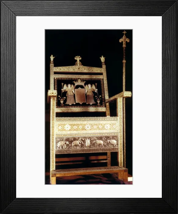 Framed Print : Throne of Tsar Alexis Mikhailovich, 1659 Framed Print : Throne of Tsar Alexis Mikhailovich, 1659
