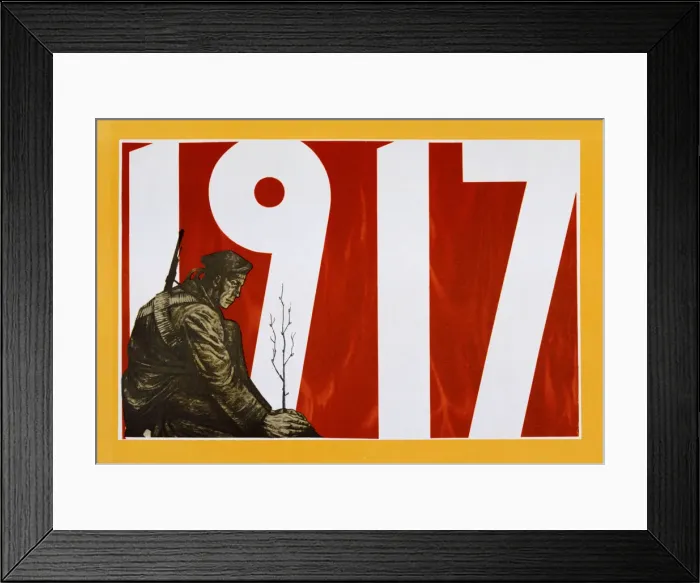 Framed Print : Soviet propaganda poster, 1917 Framed Print : Soviet propaganda poster, 1917