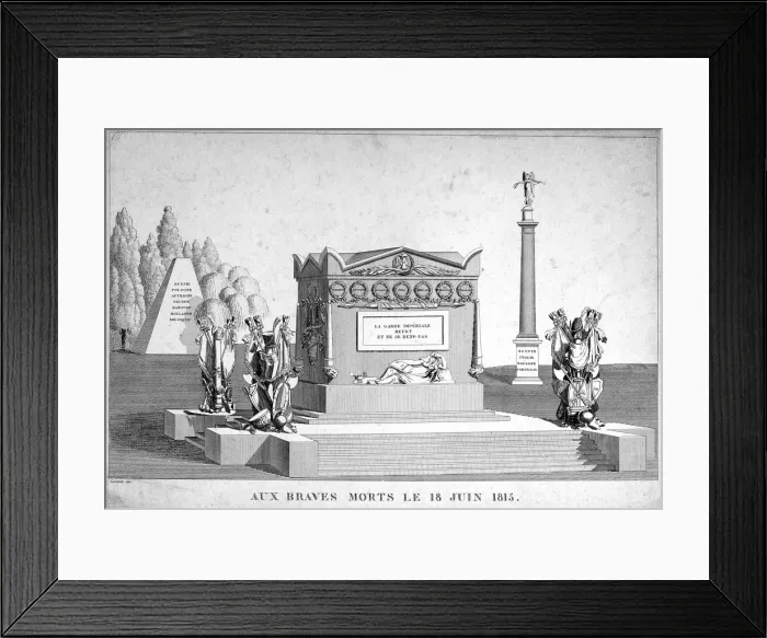 Framed Print : The Brave Dead of the 18th June 1815, 19th century Framed Print : The Brave Dead of the 18th June 1815, 19th century