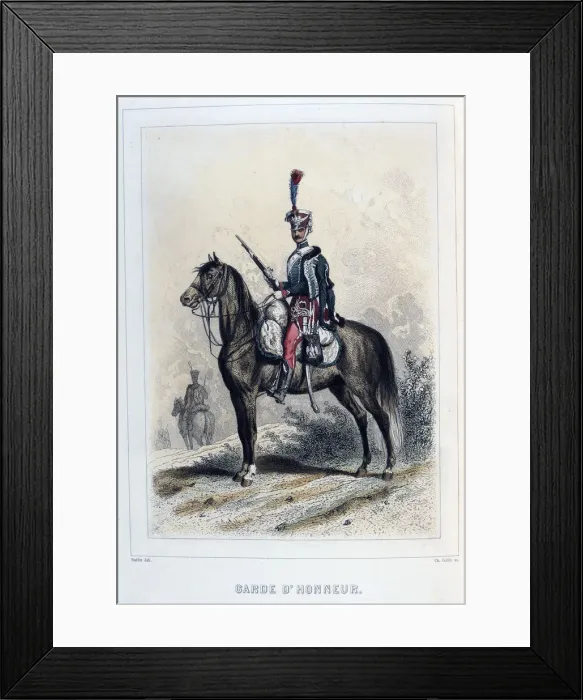 Framed Print : Guard of Honour, 1859. Artist: Auguste Raffet Framed Print : Guard of Honour, 1859. Artist: Auguste Raffet