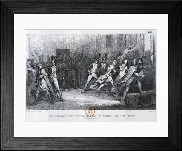 Framed Print : The coup d etat of the 18th Brumaire (9th November), 1799, 19th century Framed Print : The coup d etat of the 18th Brumaire (9th November), 1799, 19th century