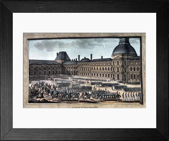 Framed Print : The Troop Parade during the Grand Parade, Tuileries Palace, 19th century