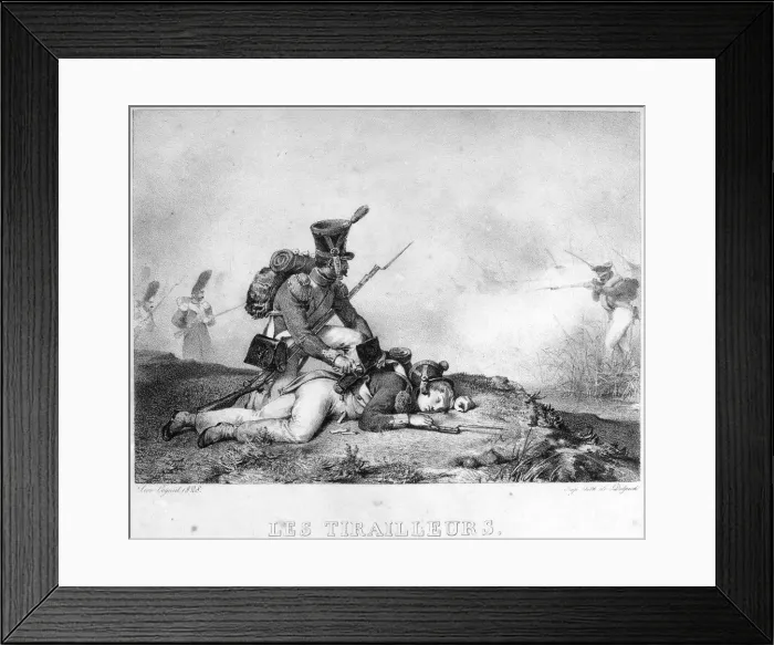 Framed Print : Riflemen, 19th century Framed Print : Riflemen, 19th century