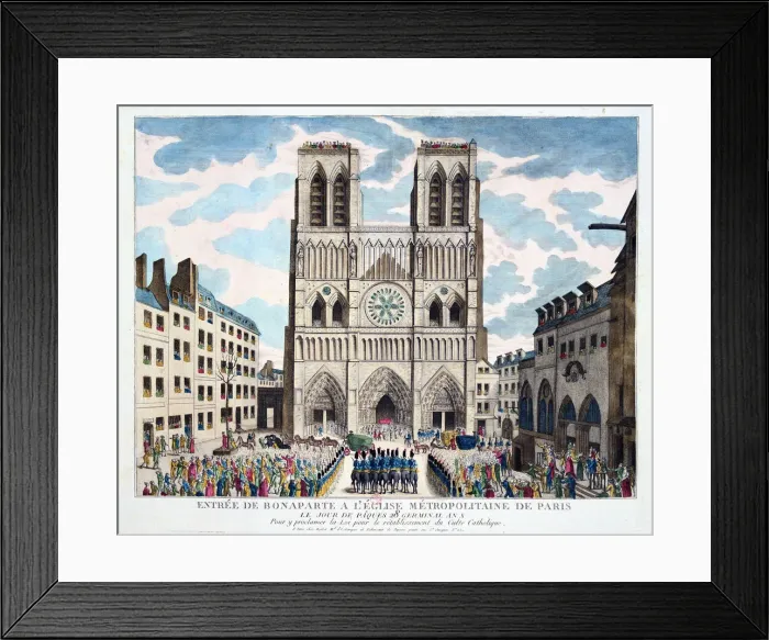 Framed Print : Catholic worship returned to the French people by 1st Consul Bonaparte, 19th century Framed Print : Catholic worship returned to the French people by 1st Consul Bonaparte, 19th century