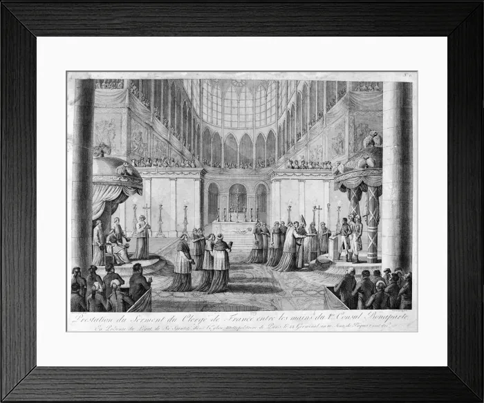 Framed Print : Service of the Oath of the Clergy of France, 19th century Framed Print : Service of the Oath of the Clergy of France, 19th century